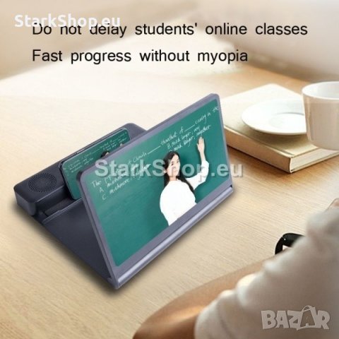 Нов модел 3D увеличителен екран с Bluetooth колона за телефон. Гледайте с до 5 пъти по-голяма картин, снимка 5 - Друга електроника - 38426725