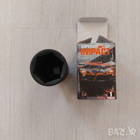 Ударна вложка SUPERIOR 33мм – Професионална (Cr-Mo) за Гайковерт 1/2", снимка 3 - Други инструменти - 53902984