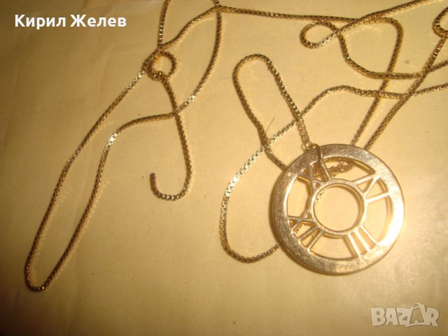 ДВА НЕЖНИ АРТ МЕДАЛЬОНА СРЕБРИСТ и с ПОЗЛАТА и ФАСЕТИРАНИ КРИСТАЛИ 31345, снимка 7 - Колиета, медальони, синджири - 38035093