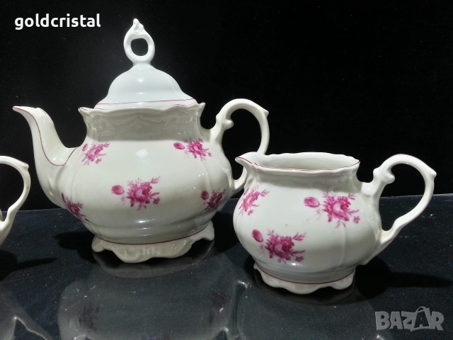 Стар български порцелан чайник заханица латиера , снимка 7 - Антикварни и старинни предмети - 53137177