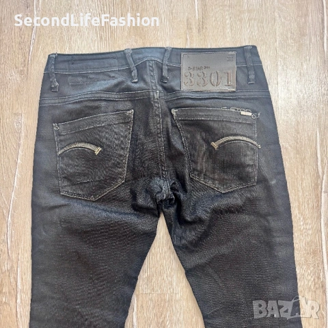 Дамски дънки с ниска талия G-Star Raw Bexter, черни тесни слим размер W27 L32, снимка 8 - Дънки - 53258838