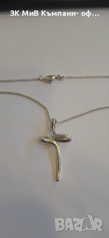 Златен Синджир с кръст с диаманти 6.17гр 04600-25/1, снимка 4 - Колиета, медальони, синджири - 52156456