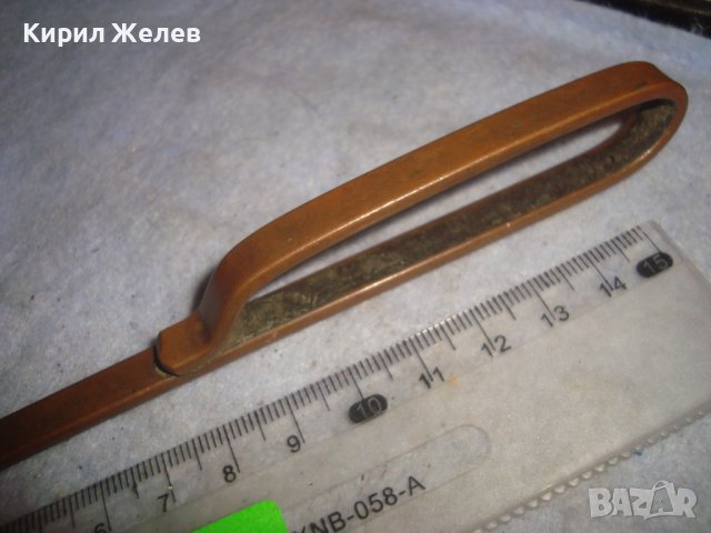 СТАР РЯДЪК ПРЕДМЕТ МЕДНА ДРЪЖКА или УРЕД ИНСТРУМЕНТ 27458, снимка 5 - Антикварни и старинни предмети - 38127385