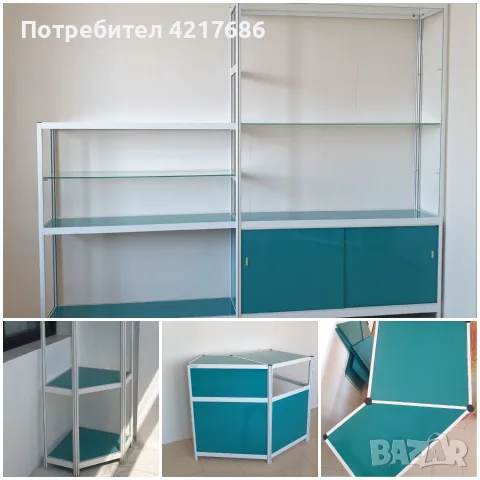 Алуминиеви стелажи и щандмаса