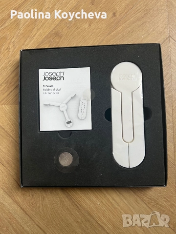 Дигитална кухненска везна TRISCALE, бяла, Joseph Joseph, снимка 4 - Електронни везни - 52423162