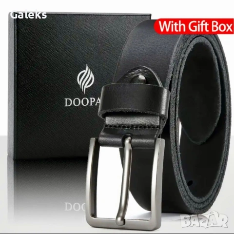 Мъжки бутикови-спортно елегантни колани DOOPAI" в Синьо* /Върхова естест. кожа!, снимка 10 - Колани - 54208922