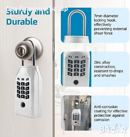 Нова Умна Кутия за Ключове с Пръстов Отпечатък и APP - Защита и Удобство, снимка 5 - Други стоки за дома - 44158171