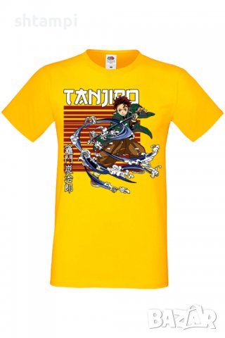 Мъжка тениска Demon Slayer Tanjiro Kamado,Анимация,игра,Празник,Повод., снимка 10 - Тениски - 37939206