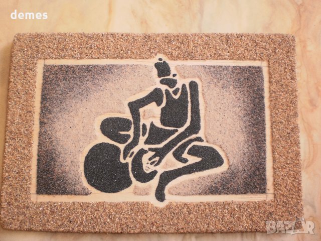 Картина от пясък от Африка-Грънчар, снимка 5 - Картини - 32151196