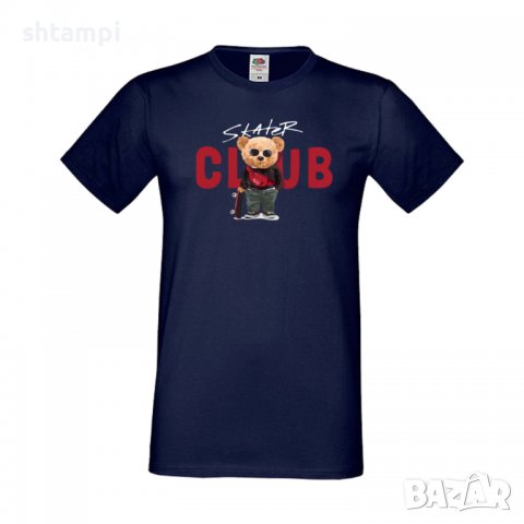 Мъжка тениска bear Skater CLUB, Мече,Меченце,Животно, Играчка,Изненада,Подарък,Повод,, снимка 3 - Тениски - 37294065