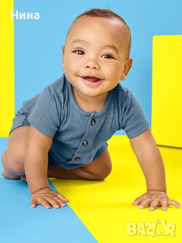 Бебе сет Carter's от 2 части в синьо, снимка 3 - Комплекти за бебе - 42610774