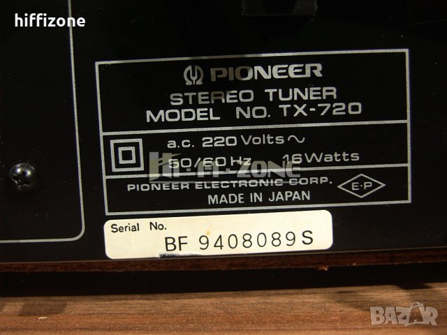 ТУНЕР   Pioneer tx-720 , снимка 8 - Ресийвъри, усилватели, смесителни пултове - 42776564