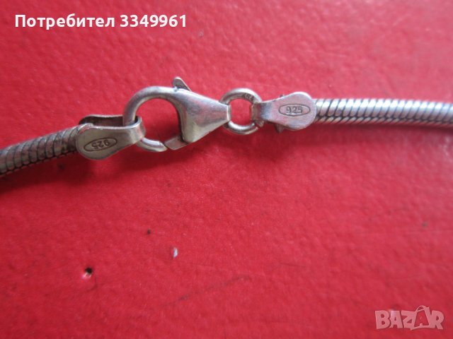 Уникална сребърна верижка ланец колие , снимка 3 - Колиета, медальони, синджири - 36622134