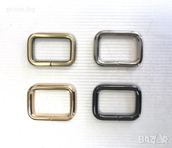 правоъгълна халка, гайка, обков, пръстен, 4 цвята, снимка 2 - Други - 38131570