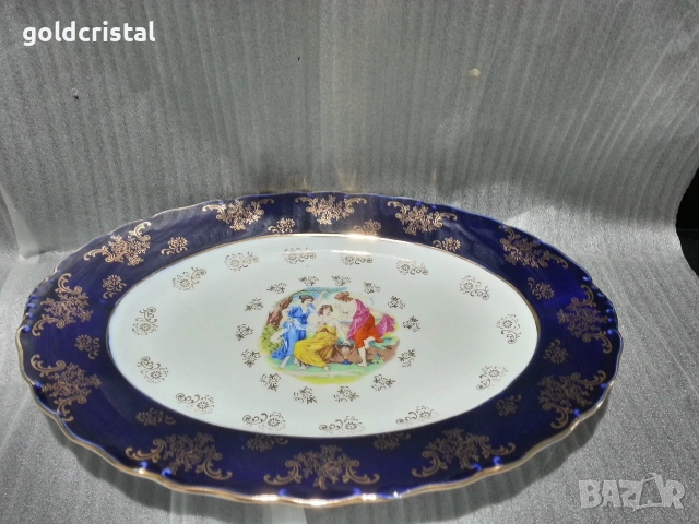 порцеланово плато елипса Чехословакия , снимка 8 - Антикварни и старинни предмети - 53932834