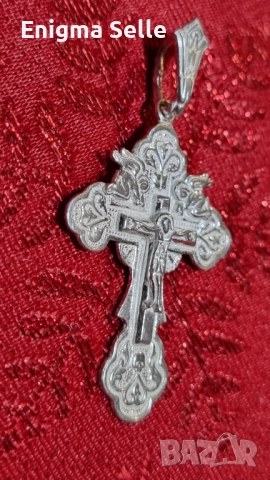 Сребърен кръст 925 , снимка 2 - Колиета, медальони, синджири - 52842002