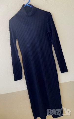 Дълга рокля от рипсена материя - С/М, снимка 4 - Рокли - 40079998