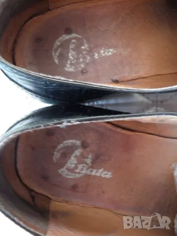 Bata оригинални мъжки черни обувки от естествена кожа, снимка 8 - Официални обувки - 56188037