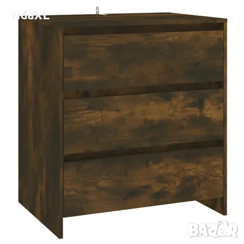 vidaXL Сайдборд, опушен дъб, 70x41x75 см, инженерно дърво
