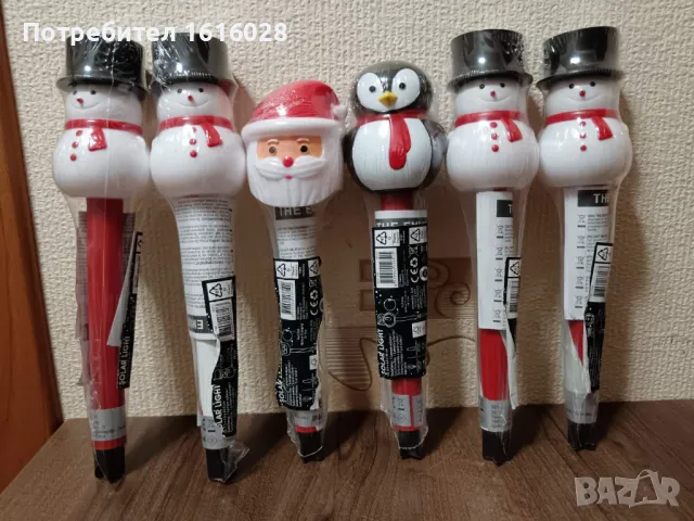 Коледни соларни лампи - дядо Коледа,Снежко,Пингвин., снимка 2 - Соларни лампи - 47636432