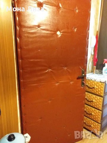Кожена врата интериорна без брава и патронник, снимка 5 - Интериорни врати - 31688244