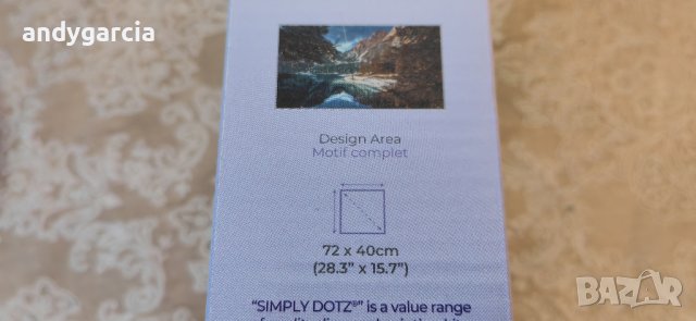 Картина от кристали, Simply Dots 72 x 40см, 35420 бр кристали в кутия, Езерото Брайес, снимка 6 - Пана - 39862618