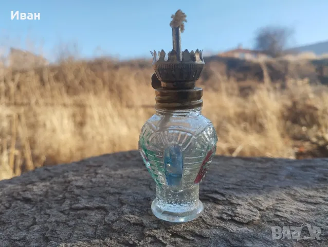 Мини газена лампа  , малка газова лампа , снимка 3 - Антикварни и старинни предмети - 48016207