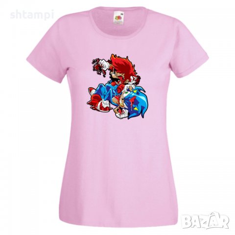 Дамска тениска Mario Zombie VS Sonic Zombie Игра,Изненада,Подарък,Празник,Повод, снимка 13 - Тениски - 37238635