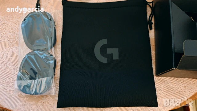 Геймърски слушалки LOGITECH G PRO X 7.1 с кабел , черни чисто нови в кутия , снимка 6 - Слушалки за компютър - 54097385