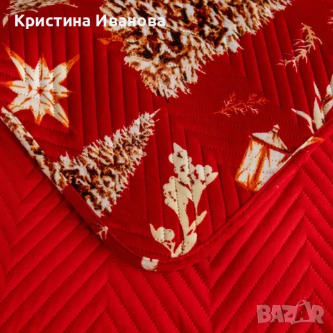 Коледна кувертюра с празнични мотиви