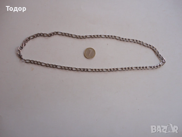 Мъжки ланец верига синджир от стомана , снимка 2 - Колиета, медальони, синджири - 52672068