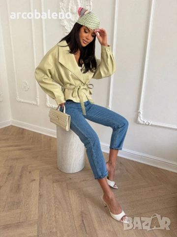 Дамско висококачествено екокожено яке , снимка 3 - Якета - 53935537