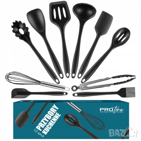 Комплект кухненски прибори за готвене от 10 части, снимка 5 - Прибори за хранене, готвене и сервиране - 40190909