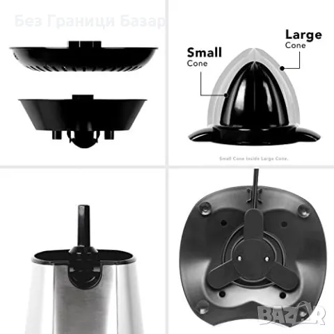 Нова Електрическа сокоизстисквачка за цитруси с мощност 100W преса, снимка 3 - Сокоизстисквачки и цитрус преси - 48165087
