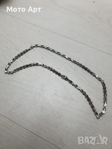 Рокерска Стоманена Верижка Верига Унисекс качествена плетка Верига Ланец, снимка 2 - Колиета, медальони, синджири - 51068117