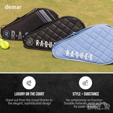 Чанта за ракета за падел Raquex Elite - синя, за 1 ракета, снимка 7 - Други спортове - 49880955