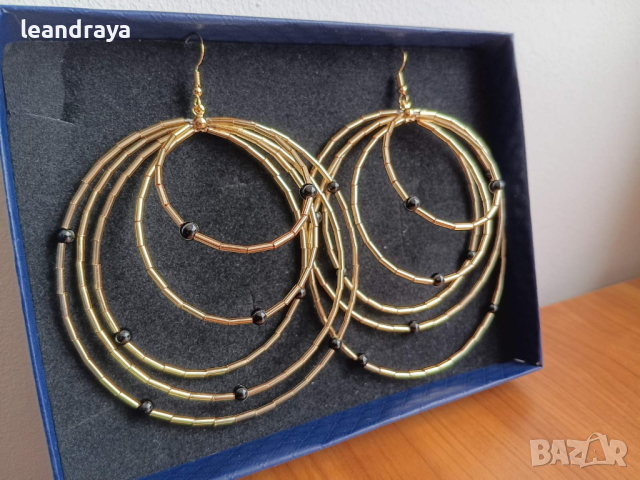 Ефектни обици рингове, снимка 3 - Обеци - 44451589