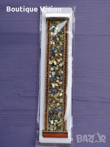 Ново! Магнитна гривна с естествени камъни, снимка 2 - Гривни - 48223051