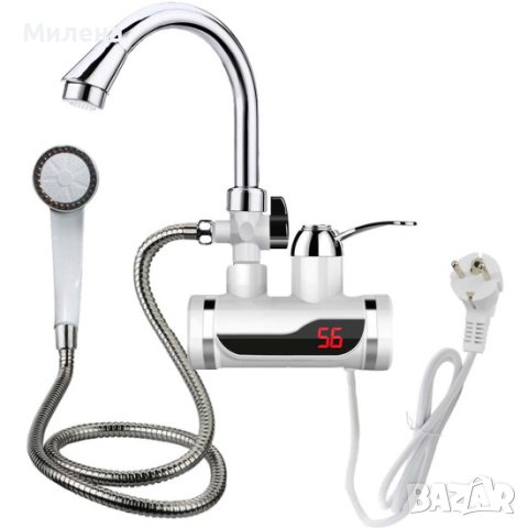 RX001-Хоризонтален нагревател за чешма с Душ слушалка