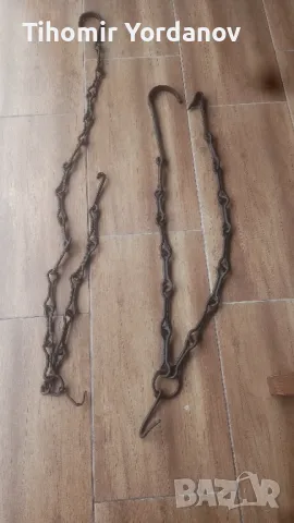 Верига за огнище -2 броя., снимка 16 - Антикварни и старинни предмети - 50276482
