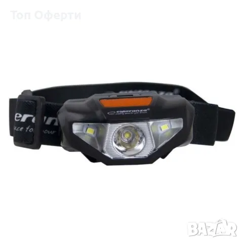 Челник, 3W, 100 метра, 120 лумена, 3 LED, Пулс, Черен, снимка 3 - Къмпинг осветление - 47766844