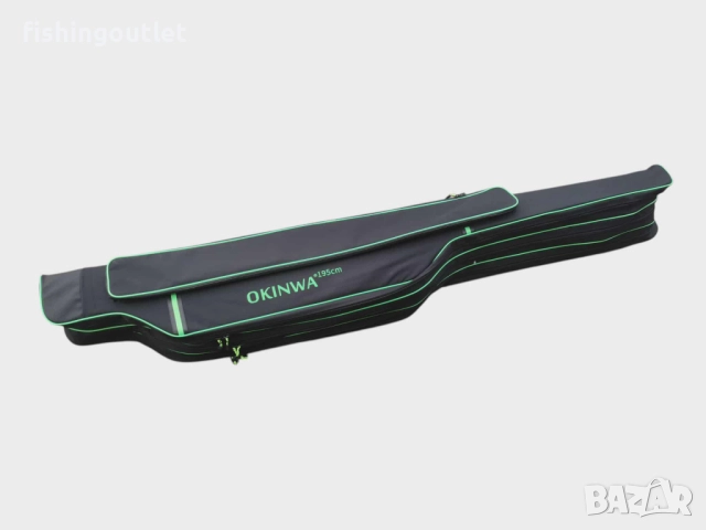 Троен твърд калъф за риболов Okinwa 195sm