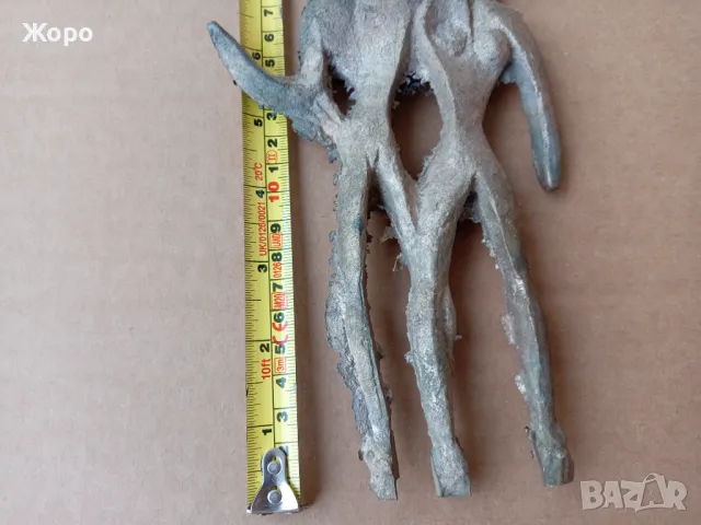 Бронзова статуетка фигура пластика творба края на 70-те го, снимка 9 - Колекции - 49670594