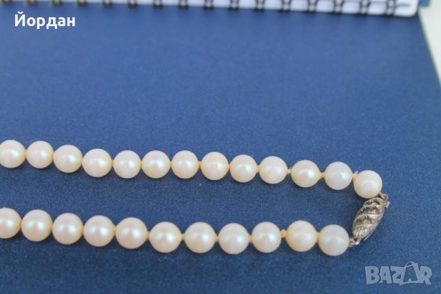 Огърлица перли със сребърна закопчалка, снимка 4 - Други - 40485842