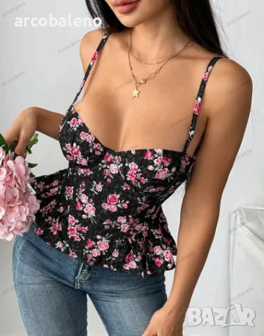 Дамски секси топ с връзки и гол гръб, 2цвята , снимка 9 - Корсети, бюстиета, топове - 50951515