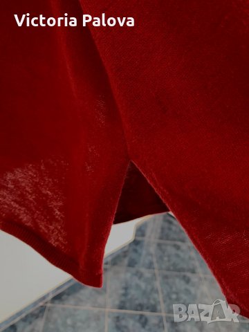 Асиметрична блуза MASSIMO DUTTI коприна и памук, снимка 8 - Блузи с дълъг ръкав и пуловери - 34559219