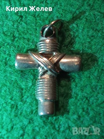 СТОМАНЕНО СРЕБРИСТО АРТ КРЪСТЧЕ ВИНТИДЖ СТИЛ 27347