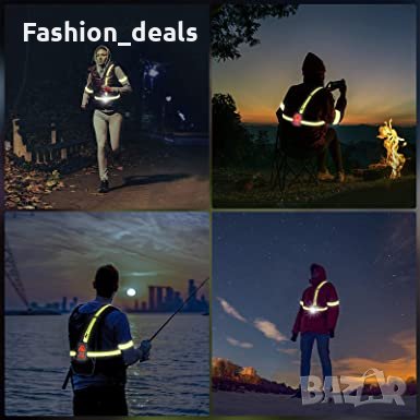 Гръдна светлина USB акумулаторна водоустойчива светлина за бегачи, тичане, снимка 7 - Спортна екипировка - 34374113