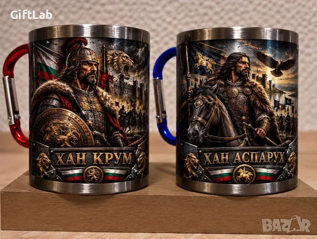 Български владетели - метални термочаши / супер подарък, снимка 4 - Български сувенири - 56300391