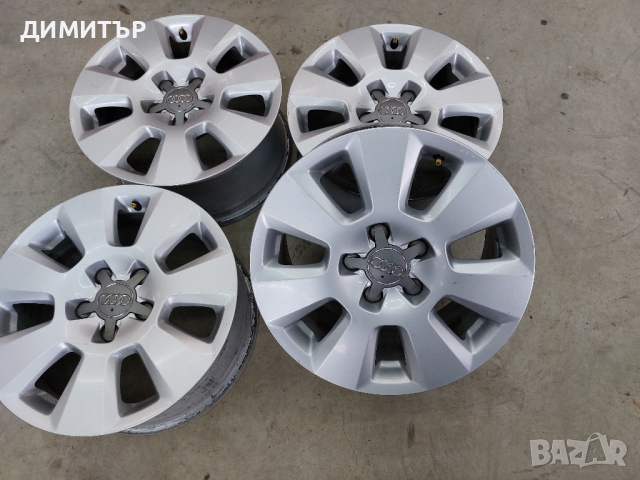 4 бр.джанти за ауди 16-ки :5х112:ц.о 66.5 стават за ауди  A6 ,A4,A3 7.5J , снимка 2 - Гуми и джанти - 44655060